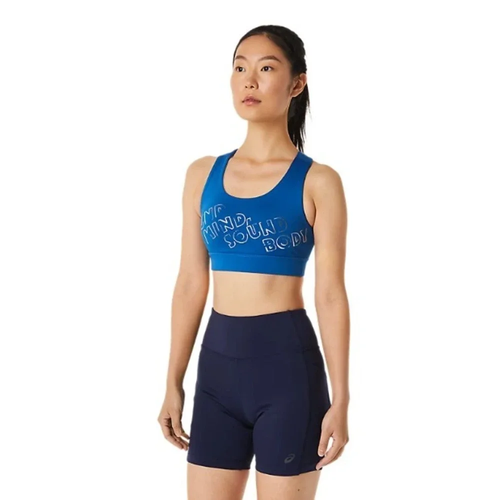 ASICS® (Women's XS) PR LYTE™‎ Sports Bra in Lake Drive/Clear Blue
